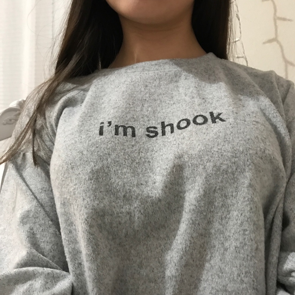 “i’m shook” crop top